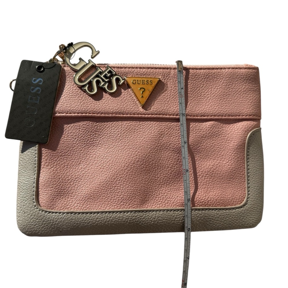 Guess Clutch handbag - Makeup bag Pink and Gray NWT